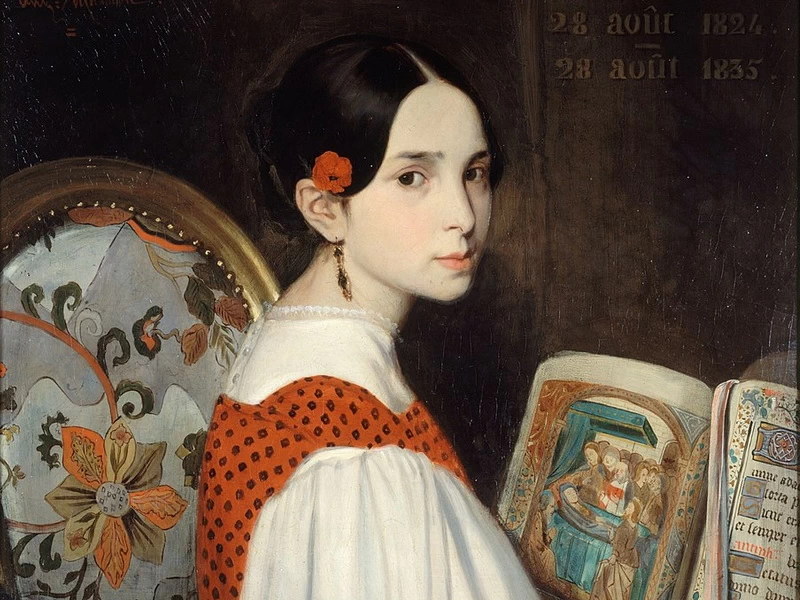 1808-Auguste de Châtillon - Figlia di Victor Hugo, il giorno della sua prima comunione - Maison de Victor Hugo, Parigi